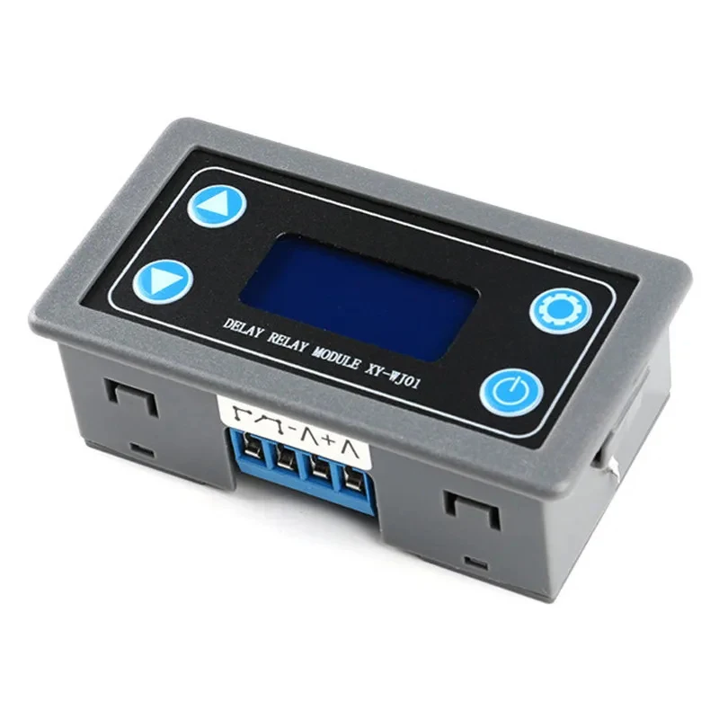 DC12V LED Digital Time Delay Relay Module Programmable Timer Relay Control Switch Timing Trigger Cycle with Case for Indoor