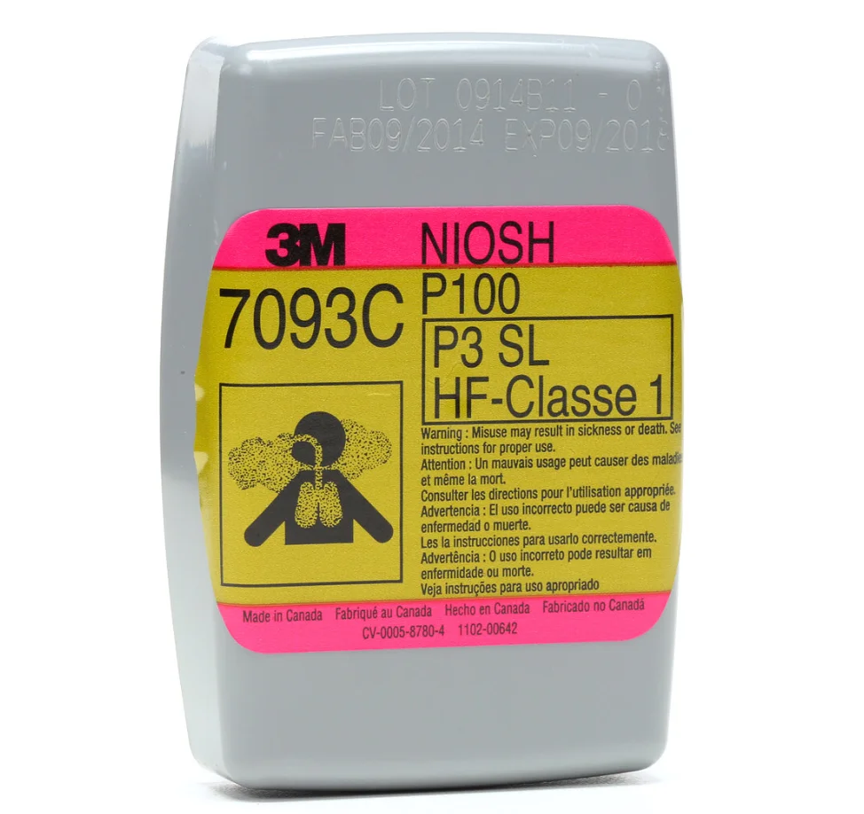 P100 Hydrogen Fluoride Cartridge/Filter 7093C filter