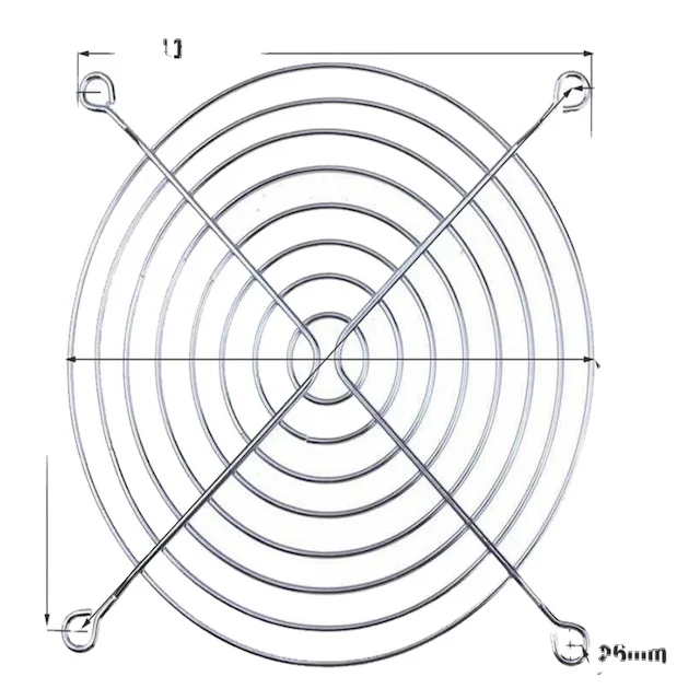 JEEK Metal Finger Guard 120*120mm Protect Fan Grill For 12025.12038 Cooling Fan Wholesale