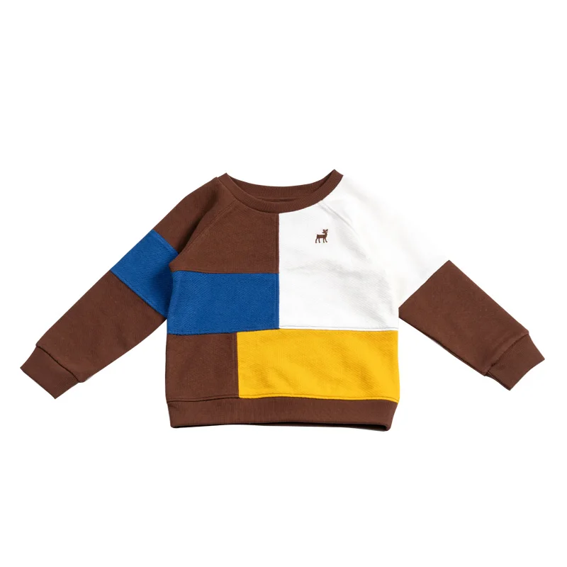 
Wholesale Autumn Winter Kids Clothing Children Round Neck T Shirt Boys Long Sleeve T-shirt High Quality Hoodie 