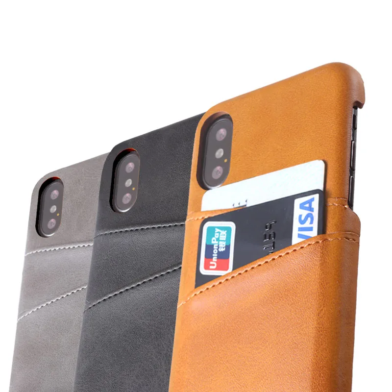 
High quality leather Mobile cell Phone Cover with Credit Card Holder Slots Case For iPhone 12 ProMAX 11 XSMAX/XR 7Plus SE Case 