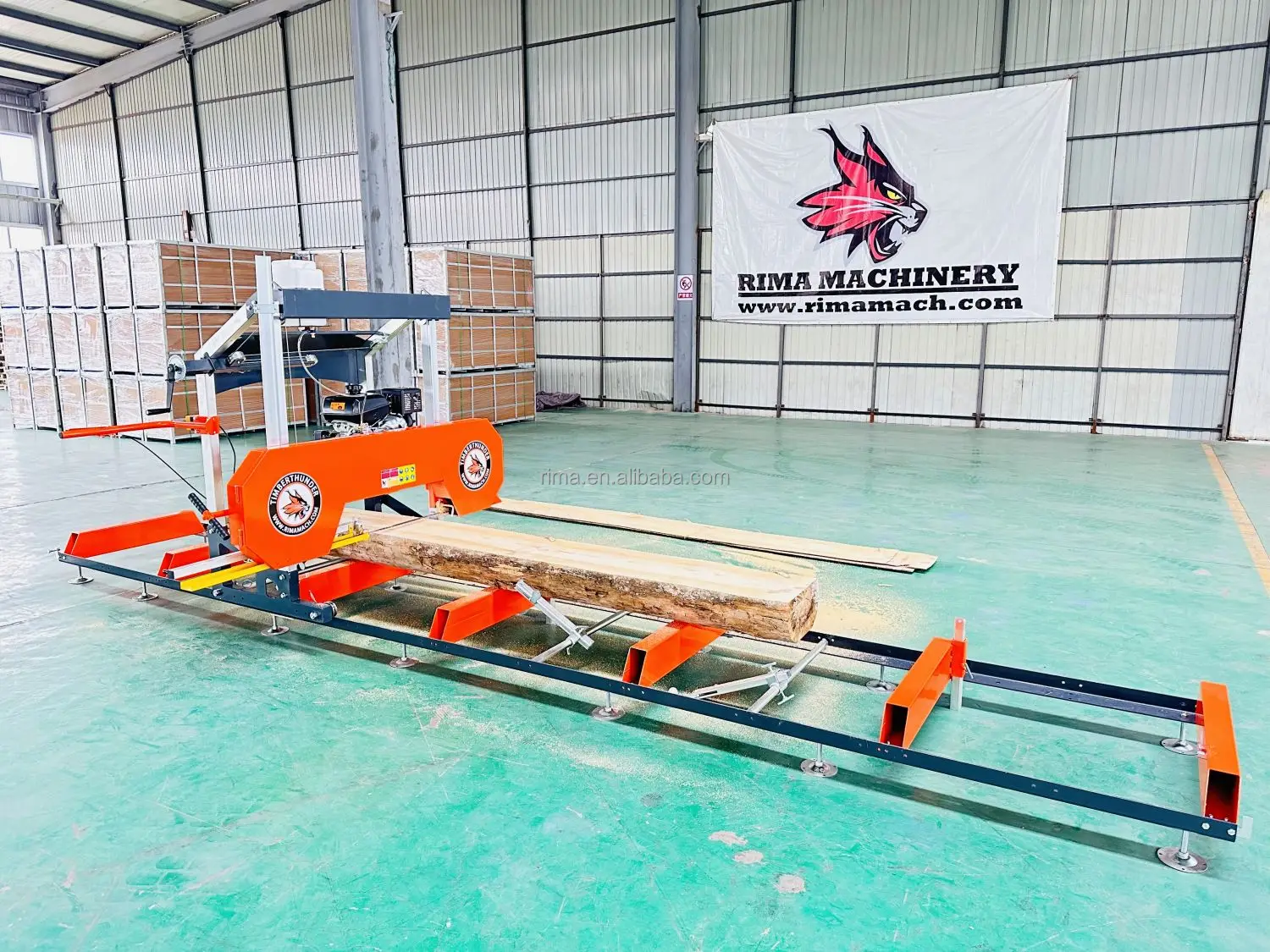 Rima RS31 electric motor portable sawmill chainsaw carbide blade laser sawmill for cutting hard wood