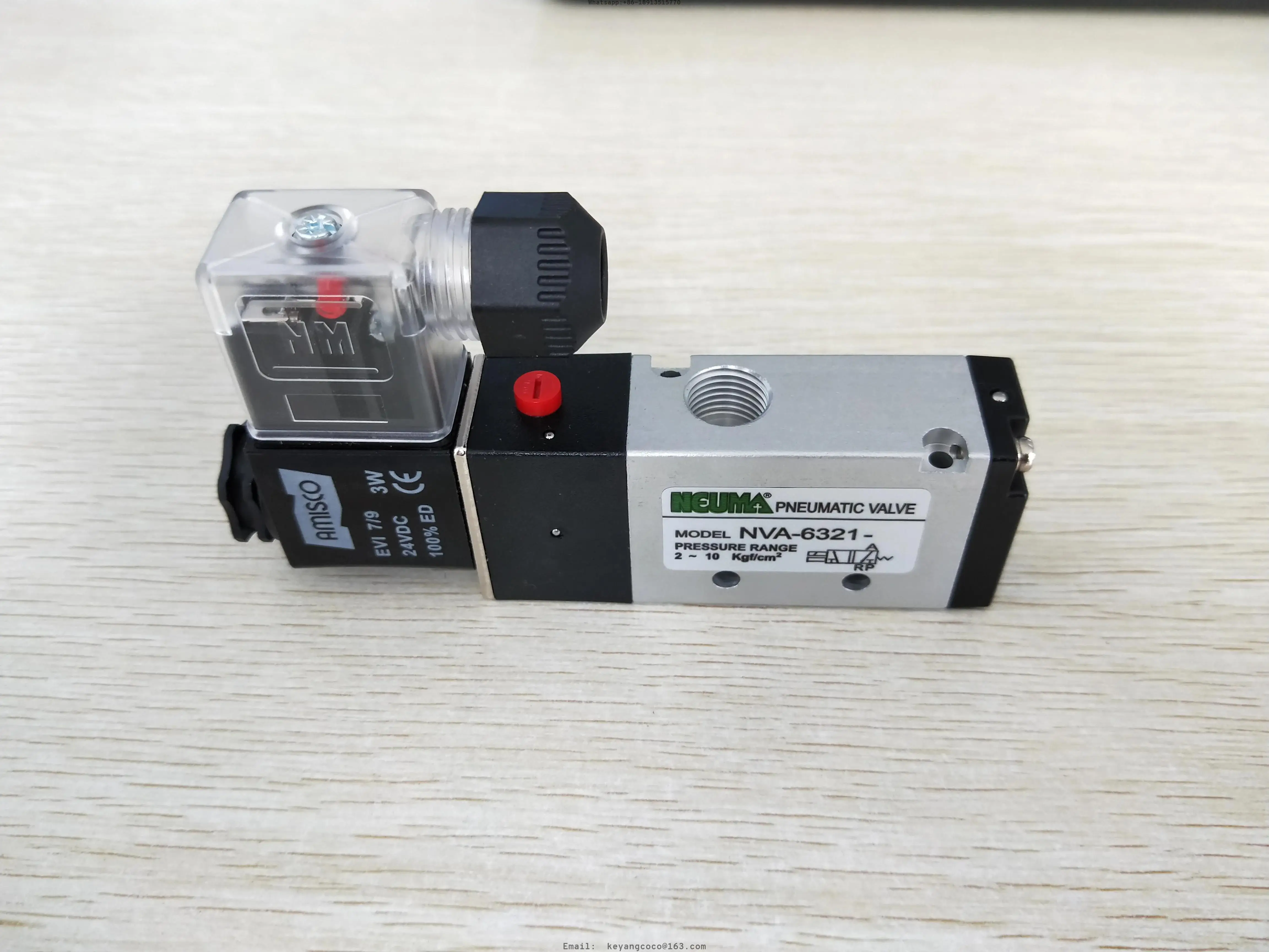 NEUMA Solenoid valve MODEL: NVA-6321-  PRESSURE RANGE 2~10 KGF/