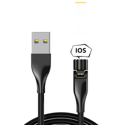 Factory price oem custom logo Mobile Phone 3 in 1 Type C Micro USB Lighting 540 magnetic cables magnet fast charging data cable