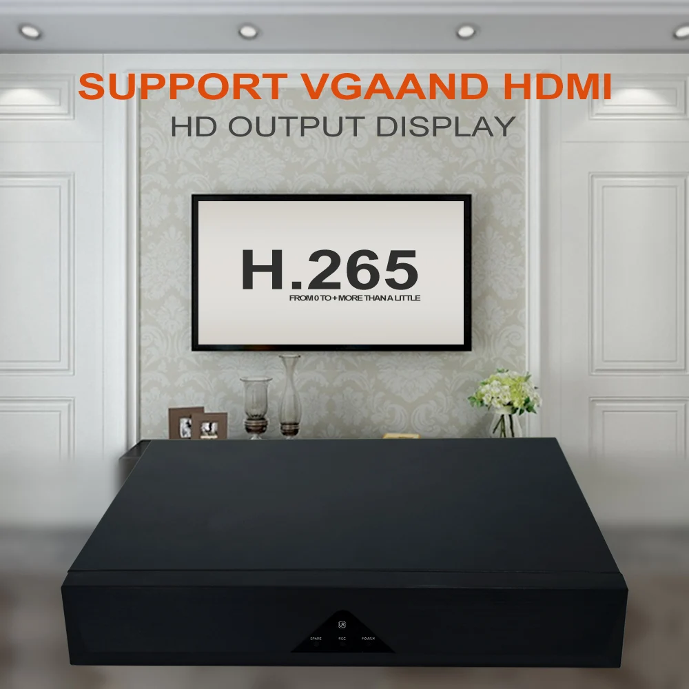 16CH 1080P Lite  5-in-1(TVI/AHD/CVI/CVBS/IPC) CCTV AI DVR, Human/Vehicle Detection, H.265+ Security 16 Channel Surveillance