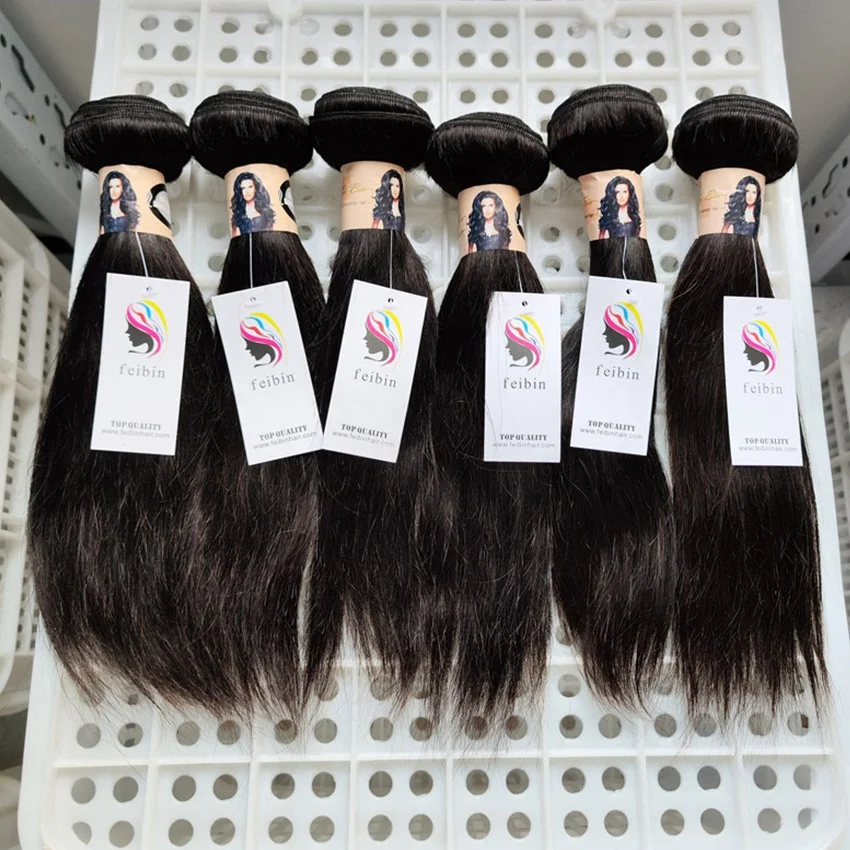 Выровненная кутикула норка бразильская перуанская натуральная индийская прямая remy дешевая 100% из натуральных волос фитиль для наращивания пучок