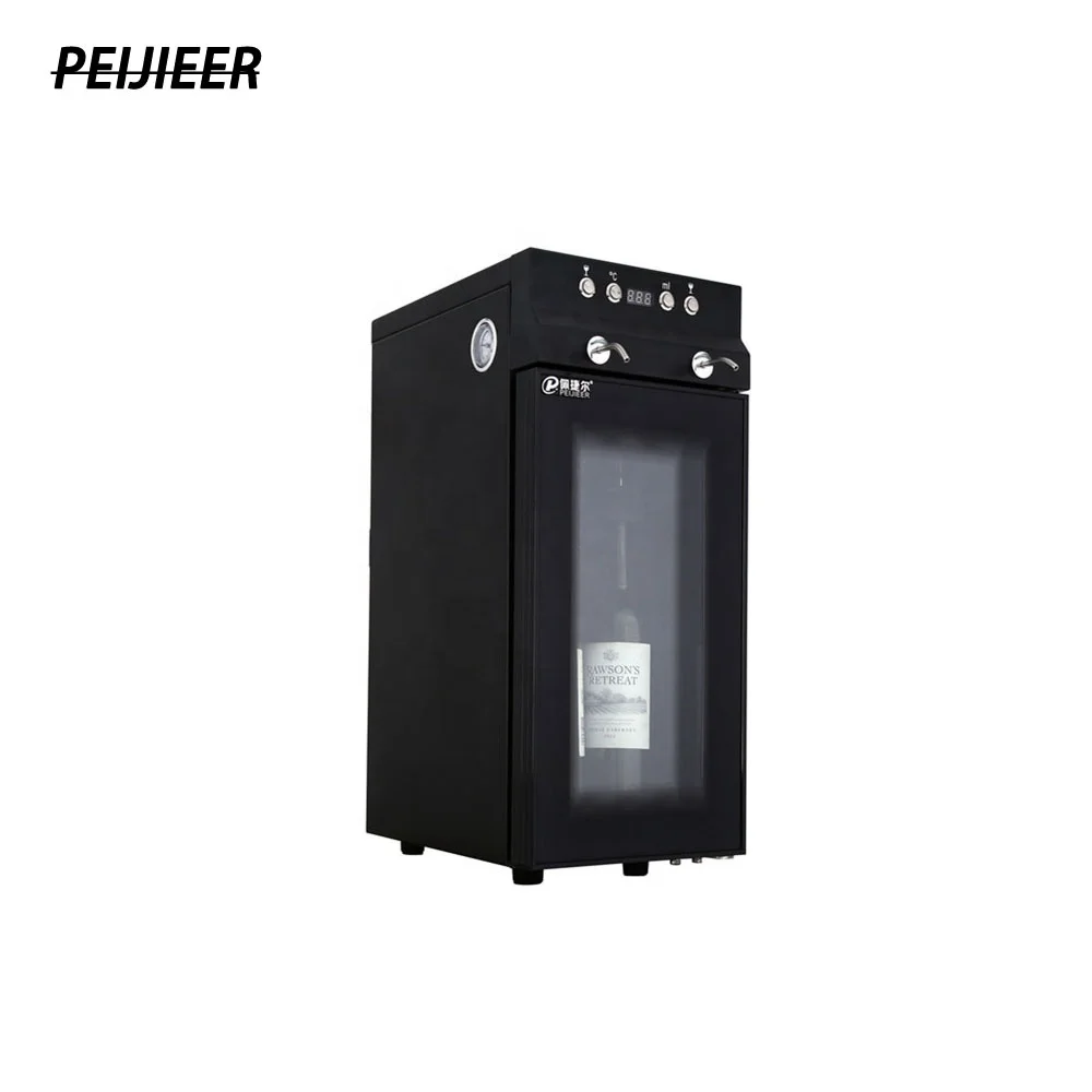 high quality 2 bottles cooler automatic wine dispenser
