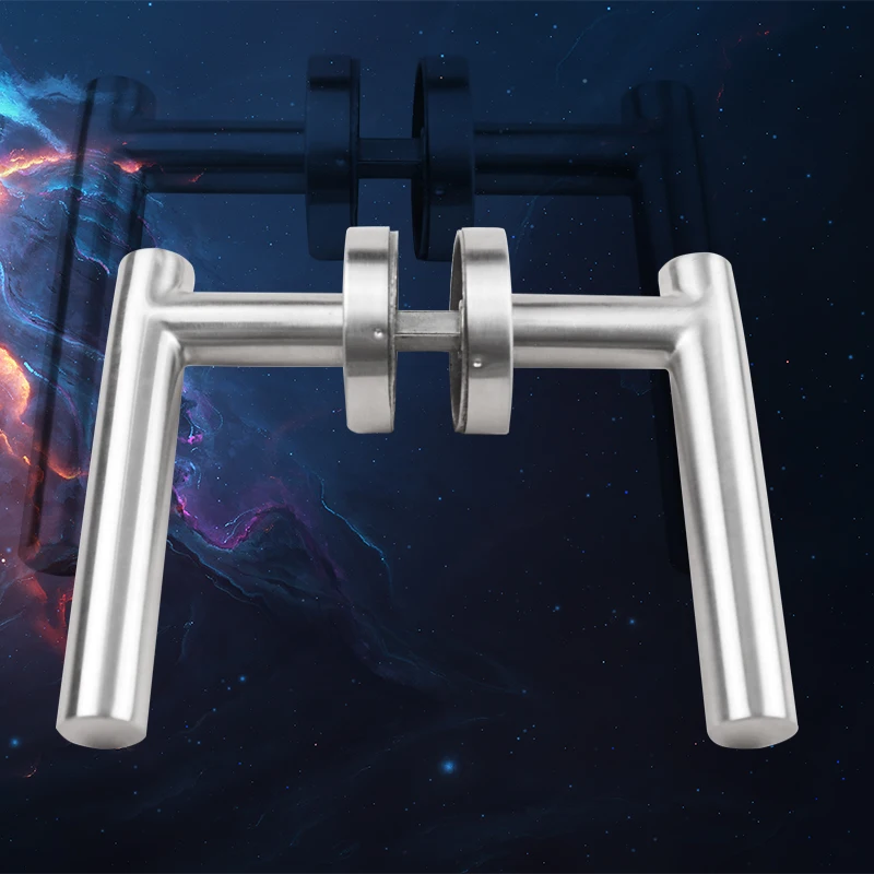 High quality American stainless steel door handles interior doors privacy passage 135*65mm*19mm diameter door lever handle