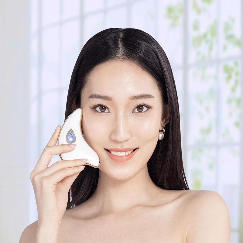 Electric vibration Beauty face care  Gua Sha Facial Lifting Tool Triangle Facial Beauty Massager Scraping Board for Anti Aging