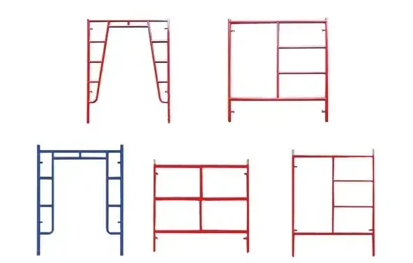 Top Quality Safe Painted and Pre-Galvanized Scaffolding Mild Steel H Frame System Standard ANSI /SSFI for Construction
