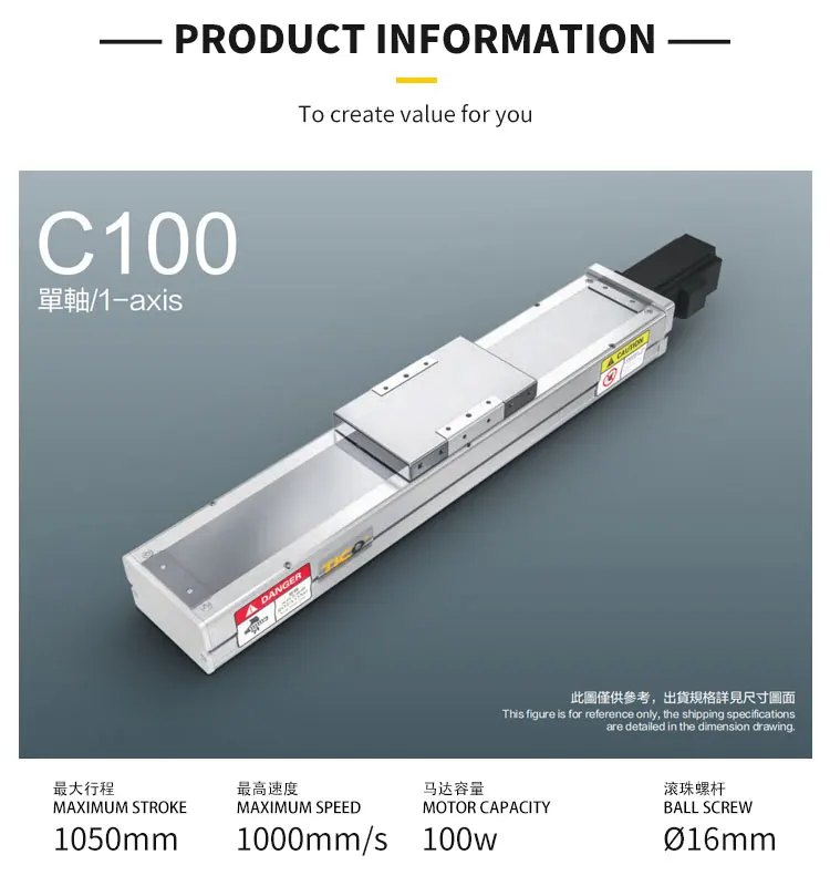 
Favourable Price Delicate Top Hit Rates Product Cnc Rail Linear Guide Enclosed Dustproof Bearing MOTOR Automatic System 1050 100 
