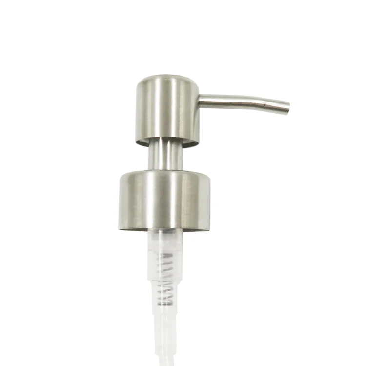 28mm Stainless Steel Polished Silver Gold Black Soap Dispenser Pump for Boston Bottle