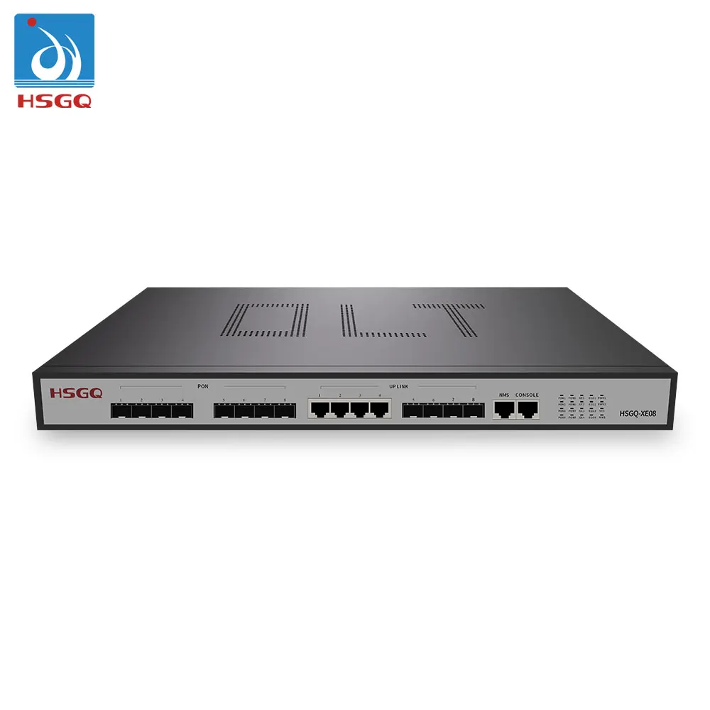  HSGQ-XE08 10G EPON OLT 10 gigabit 8 PON портов GEPON поддержка L3 маршрутизатор/переключатель fiberhome