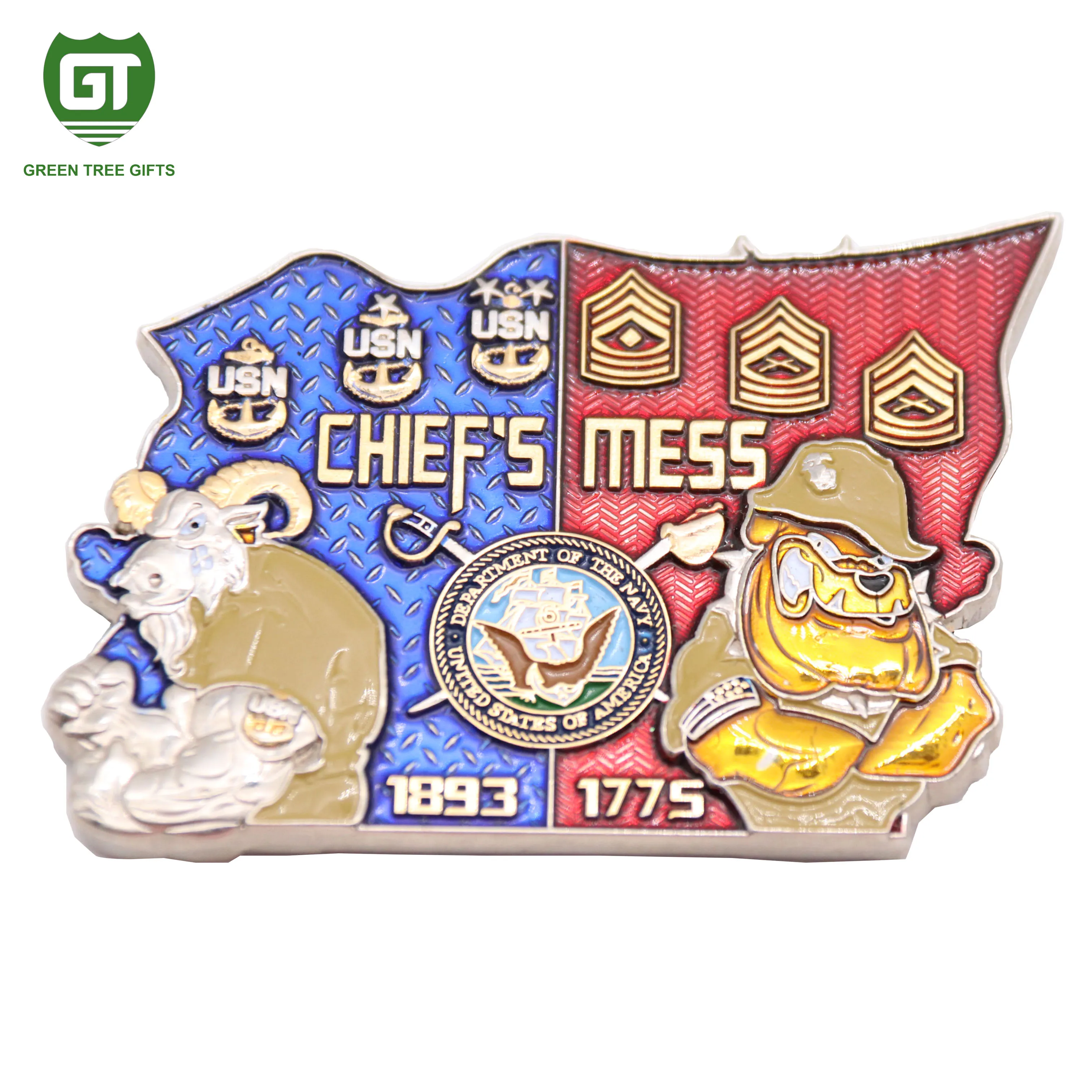 Promotion custom design 3D challenge coin custom Boston souvenir metal coins customs