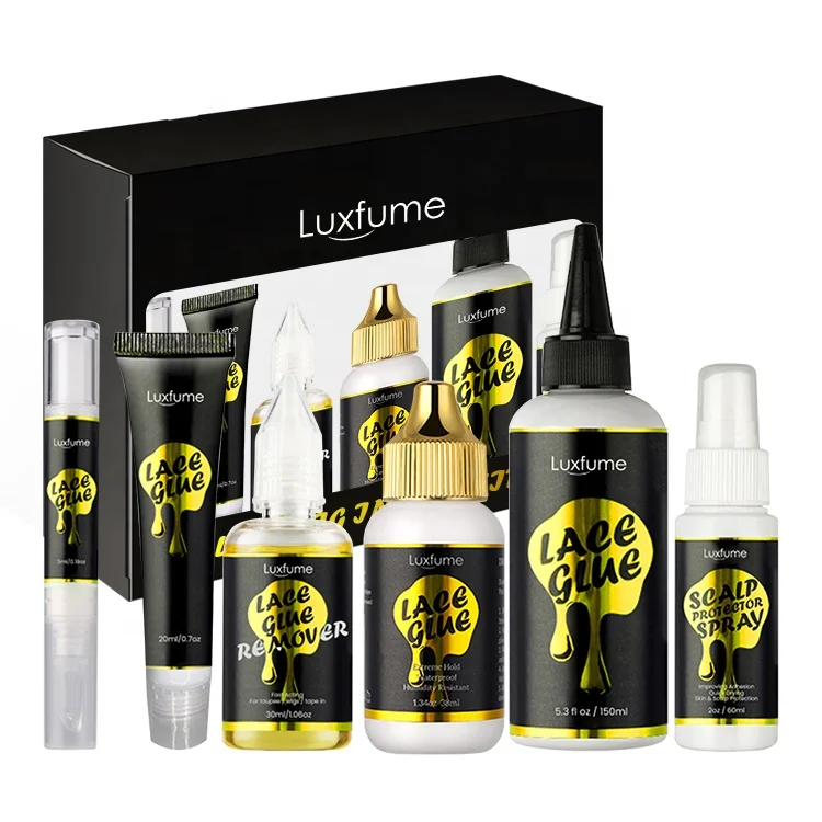 Luxfume Private Label 38ml Extra Hold Waterproof Lace Glue Adhesive Wig Glue