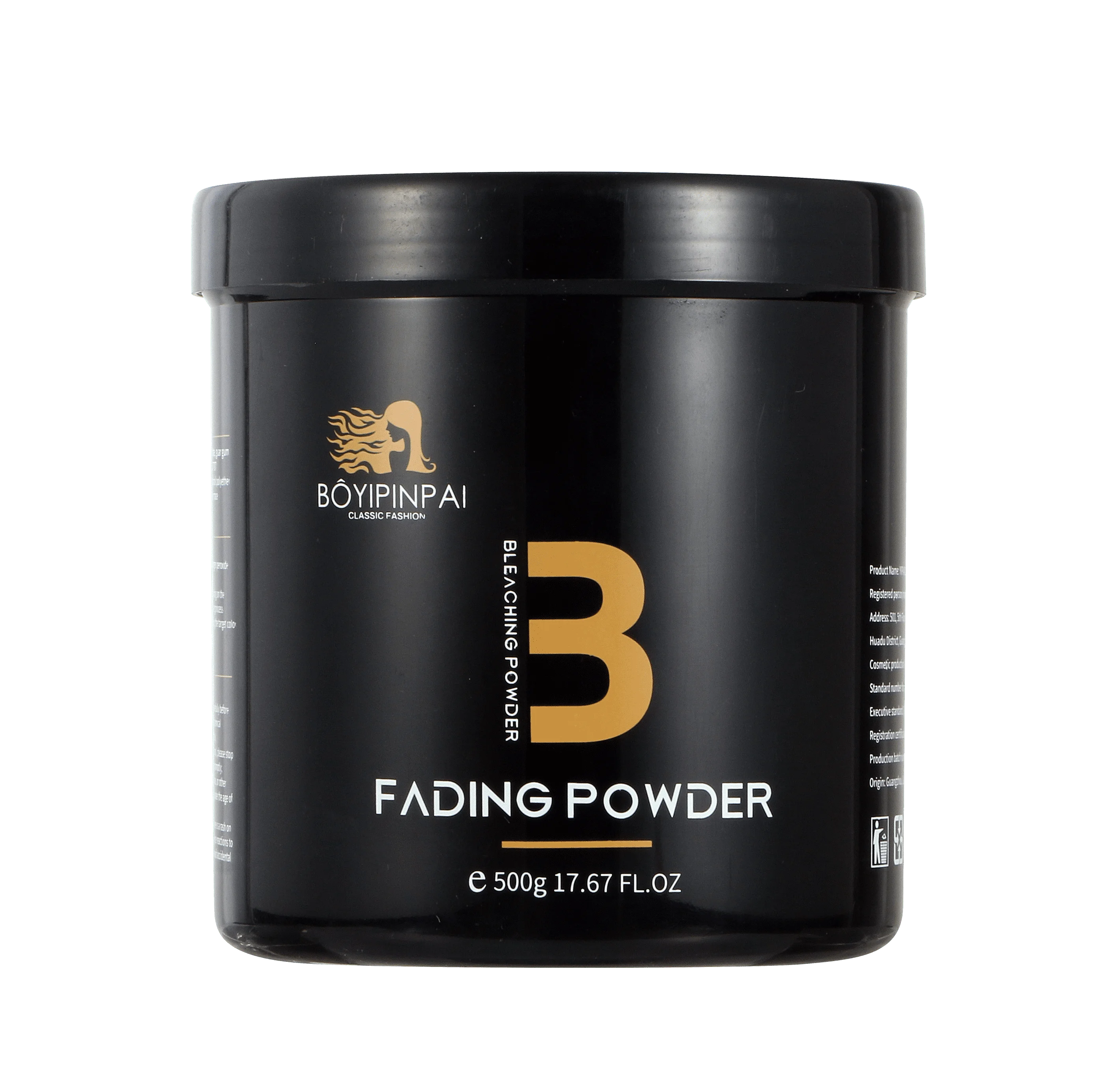BOYI Natural Hair Dye Cream 500g - Permanent, With Developer and Bleach Powder, Guangdong Made