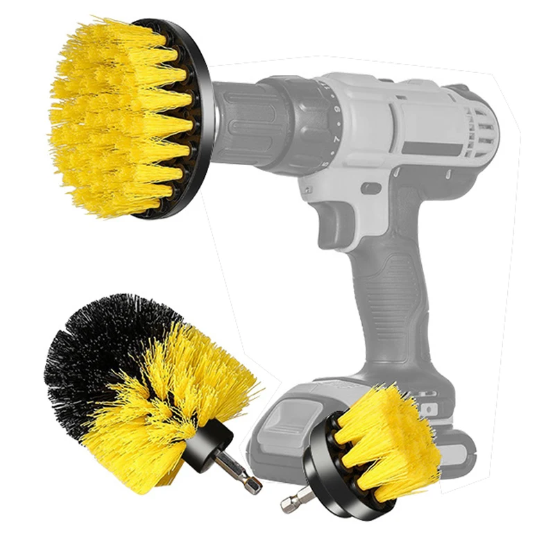 3pcs Electric Cleaning And Dust Removal Brush Household Electric Drill Brush Set