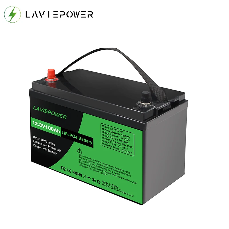 E Bike 36 Volt Golf Cart Battery Deep Cycle 12V 12.8V 100Ah 120Ah 200Ah Solar Lithium LiFePo4 Battery