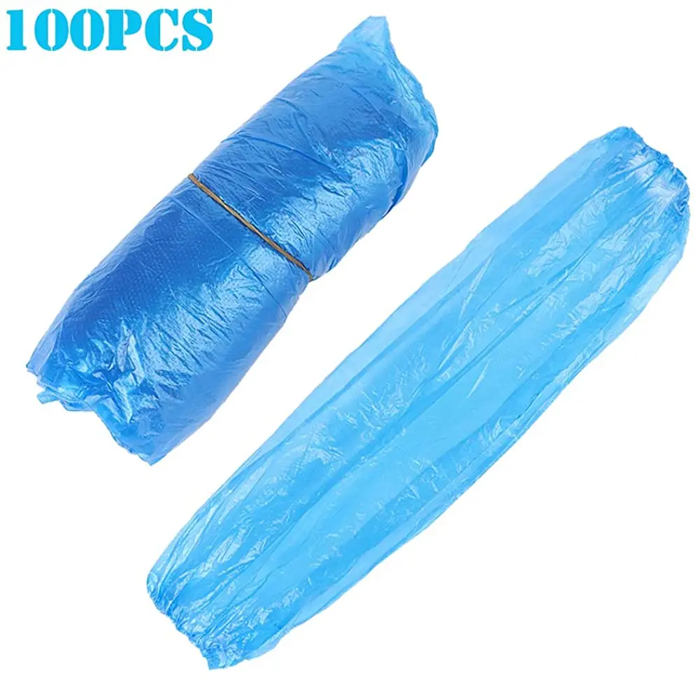 Продажа с завода, одноразовый водонепроницаемый пыленепроницаемый полиэтиленовый рукав для кухни, продуктов, чистой комнаты