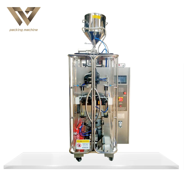 Automatic mayonnaise chocolate filling and sealing machine sauce sachet liquid ginger garlic peanut paste packing machine