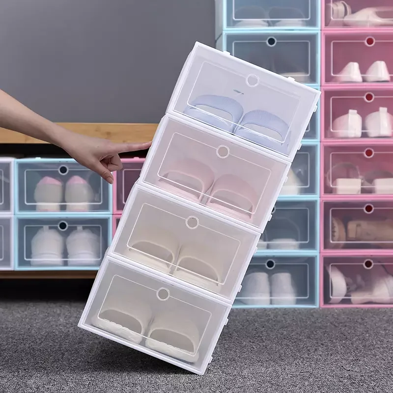 Shoes Box Plastic Storage Transparent Thickened Moisture-Proof And Dust-Proof Simplicity Storage Boxes &Amp