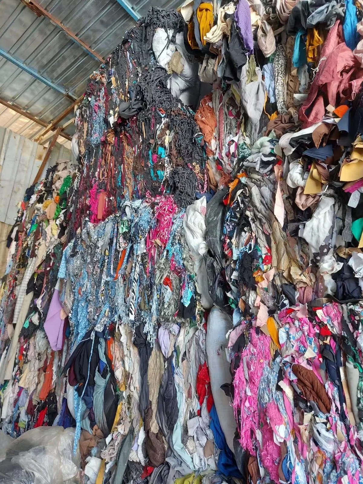 full automatic polyester and cotton fabric opening and recycling machine for spinning factory