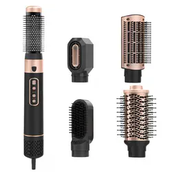 Professional 1400W Hair Styler 5 In 1 Multifunction Styling Comb One Step Hair Dryer & Volumizing Brush