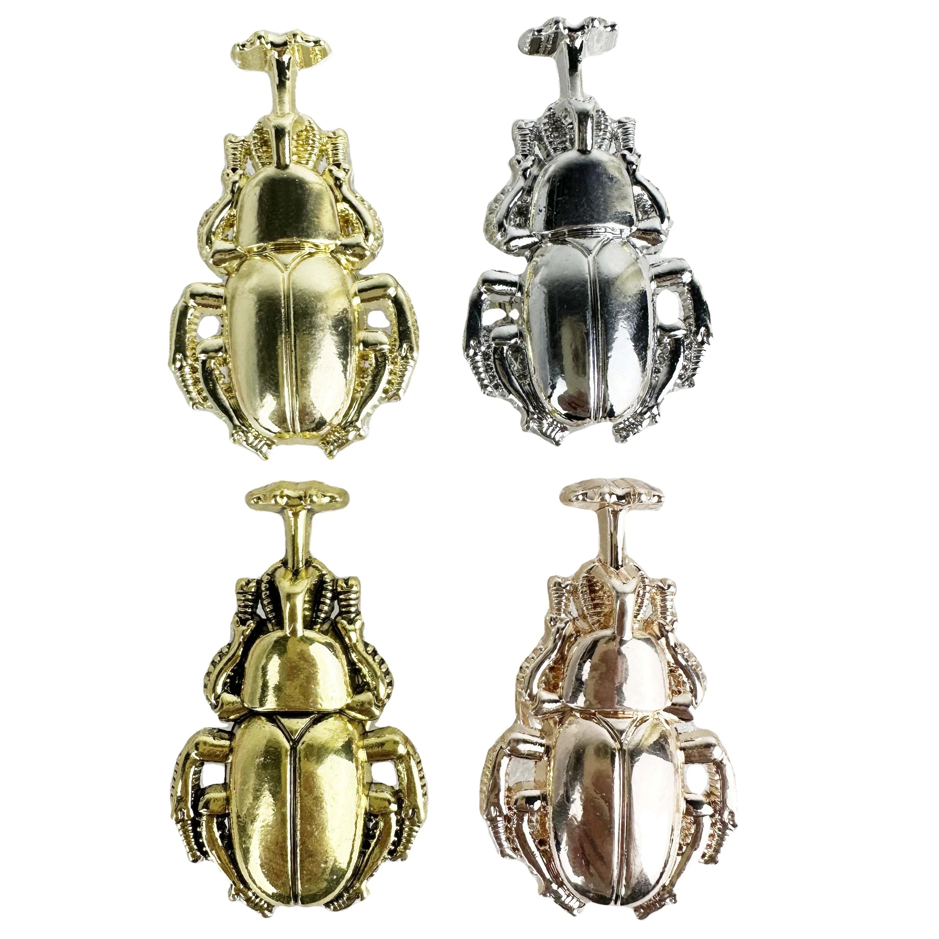 Metal dung beetle handle knobs
