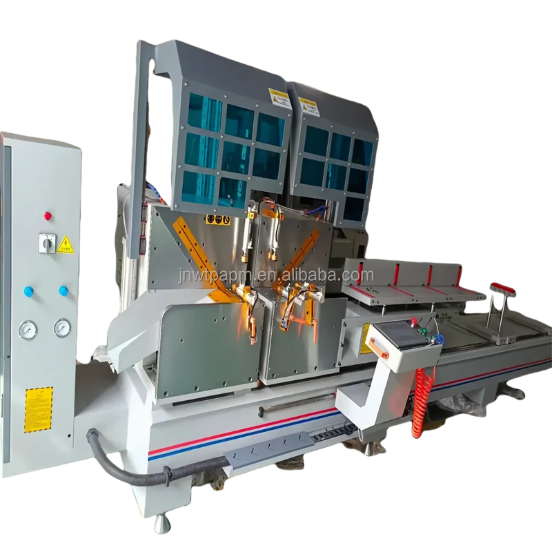 Aluminum Profile Window door Making 45 Degree Angle Frame Knife Miter Saw Cnc Double Head Cutting Machine