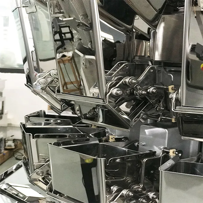 14 головок многоголовочные весы машина для взвешивания картофельных чипсов/фруктов упаковочная пищевых