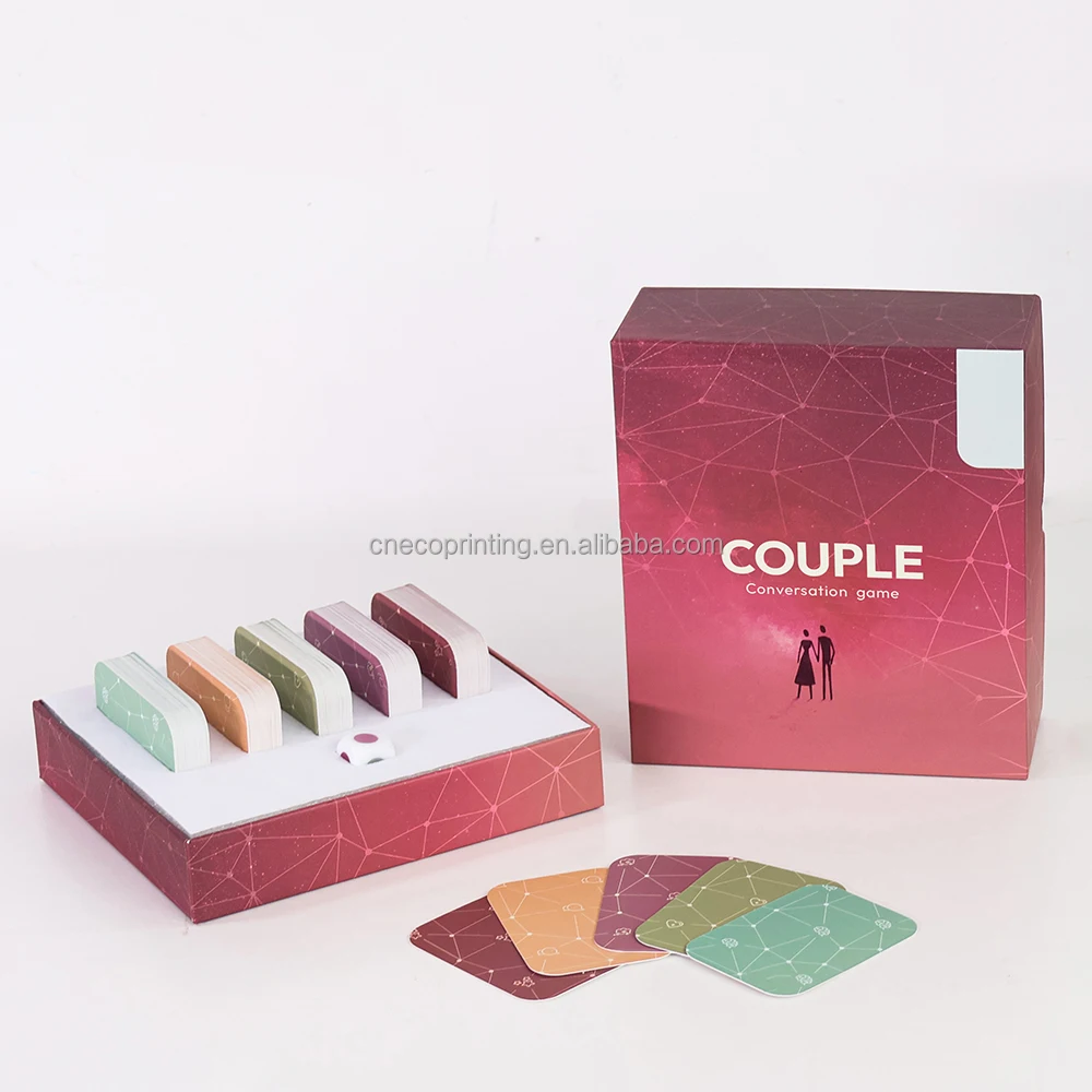 Custom Printing Different Funny Interesting Topic Question Cards Game for couple first date family and adults