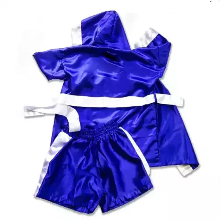 Custom Design Boxing Robe With Hood For Boxing Match Cheap Price Boxing Robe Gown With Custom Designs