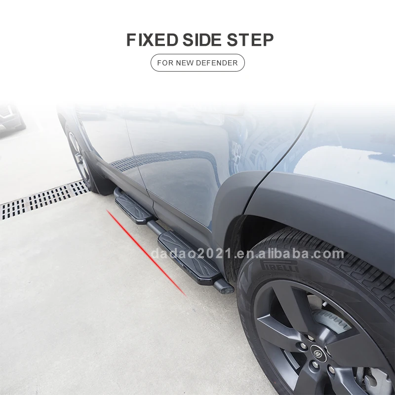 Car modified upgrade exterior accessories fixed side step for Land Range Defender 90/110/130