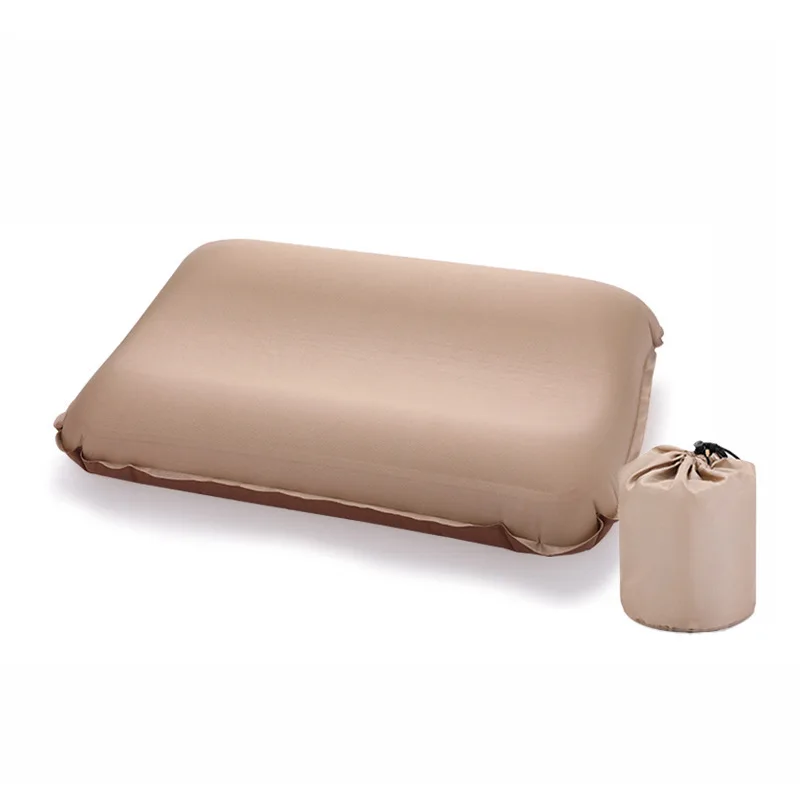 Outdoor inflatable cushion portable pillow compressible folding inflatable camping space pillow