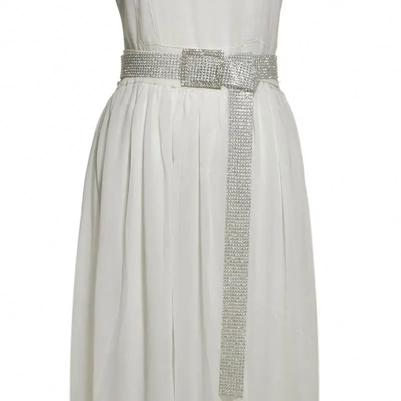 
Fashionable luxury pvc+rhinestone belt fashionable PVC plastic belt women 