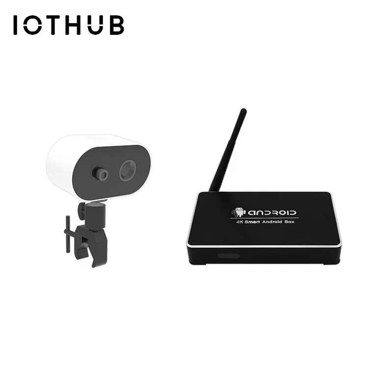  IOTHUB Обнаружение температуры человеческого тела обнаружение обнаружения лицевой Ip-изображение Ai тепловая