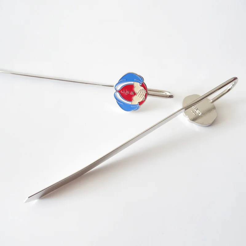 Factory Swan Neck Bookmark Business Gift Metal Soft Enamel 3D Custom Bookmark for Book