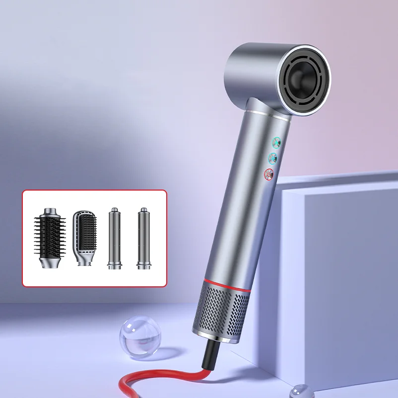 Hairdresser One Click Switch Multifunctional Hairdresser 5 In 1 Hair Dryer Metal Aluminum Hair Dryer