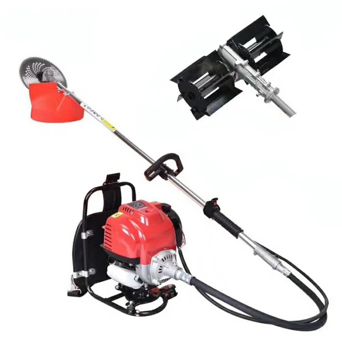 Portable garden  Gasoline 4 stroke brush cutter machines petrol backpack grass trimmer brush cutter