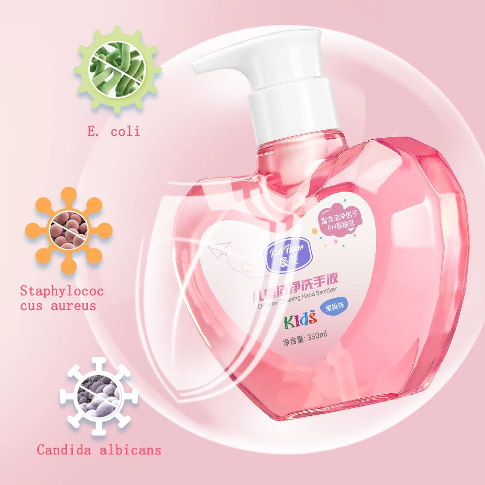 OEM Tonghua BIOAQUA Liquid Soap Gentle Cleaning Hand Wash Antibacterial Organic Honey Peach Household Baby Hand Sanitizer