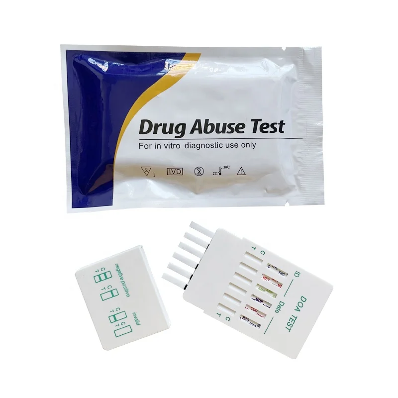 Multi Drug 6 Test In 1 Panel THC/AMP/MOP/COC/MET/BZO Drug Test Device
