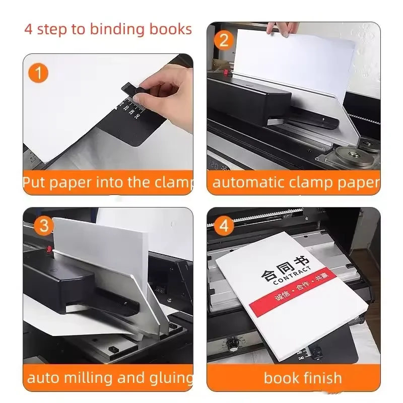 Высококачественная ручная машина для переплета термоклея ноутбука