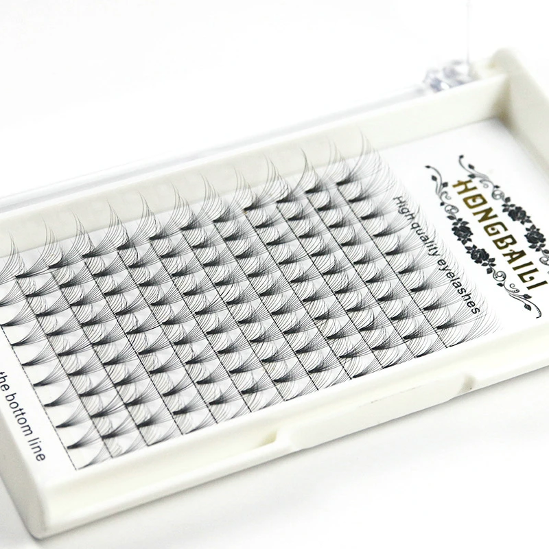 Chinese supplier wholesales High-grade fiber 10P Russian volume lashes individual eyelash extension kit