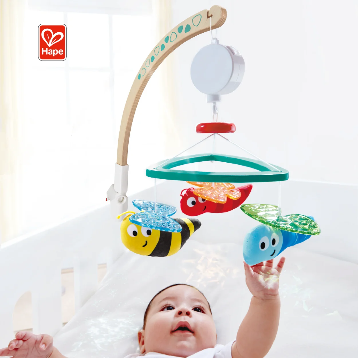 High Quality No Battery Required Toy Music Box  Colorful Turns Mobile