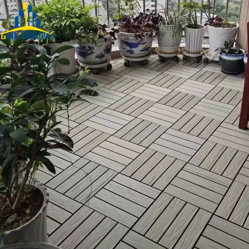 Gingbuilders Xiamen Custom External Texture Embossed 146X25Mm Solid Foam Uv Protection 21 Mm Hybrid Wpc Floors Decking