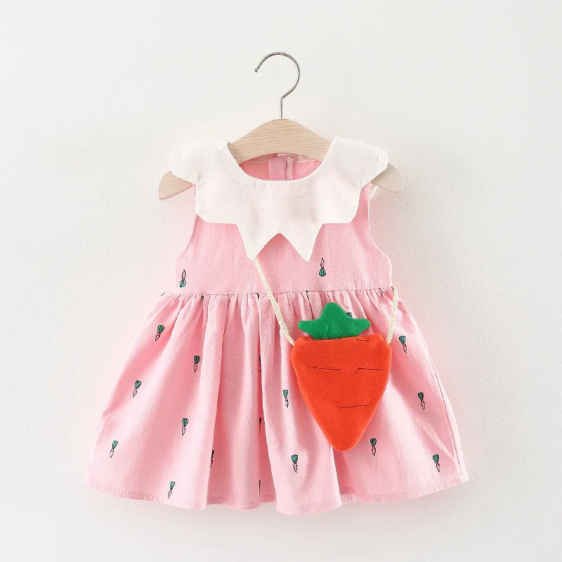 
cotton baby kids girls cotton floral pattern cool fashion smocked little girls kid infant dress suit 