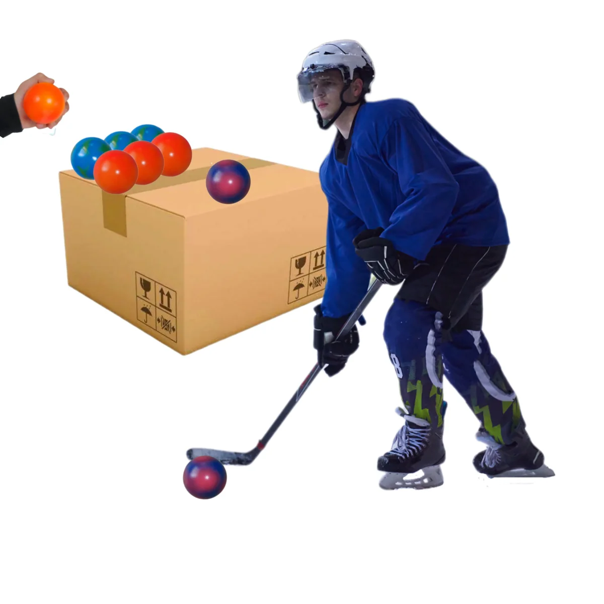 Wholesale Very High Quality PCV OEM Lacrosse Balls Durable Low Bouncy Balls Professional Match PVC Street Field Hockey Balls