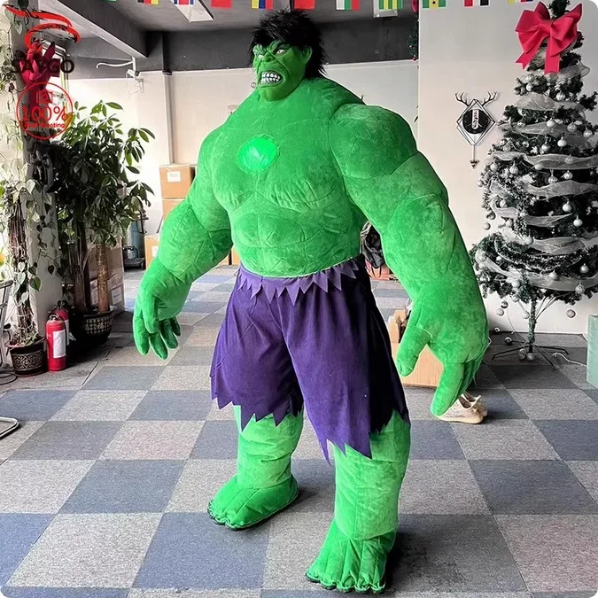 Funtoys Huge Inflatable Hulk Green Giant Green man Cartoon character Mascot Costume Fancy Dress Party Advertising Ceremony props