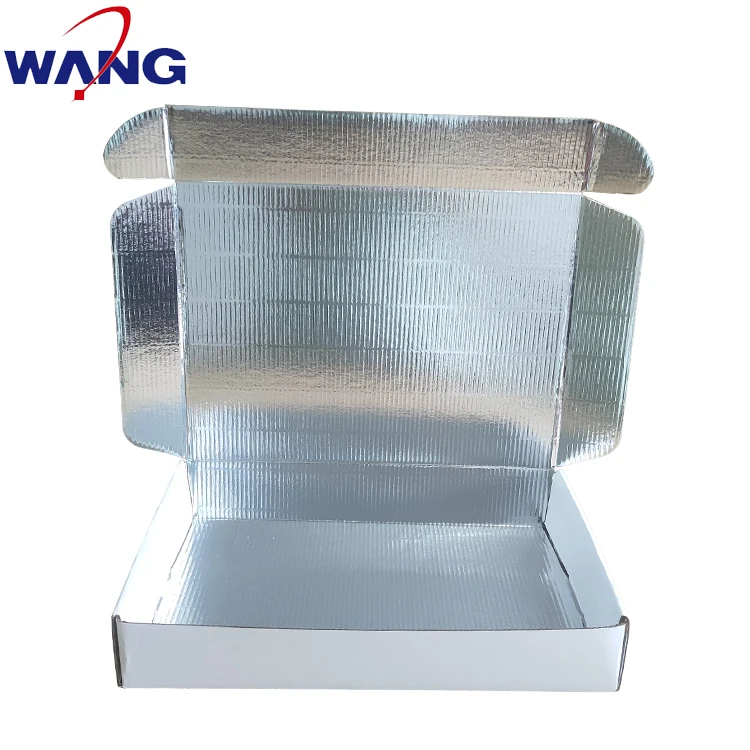 carton for refrigeration live fish shipping corrugated carton insulated container thermal boxes aluminum foil insulation carton