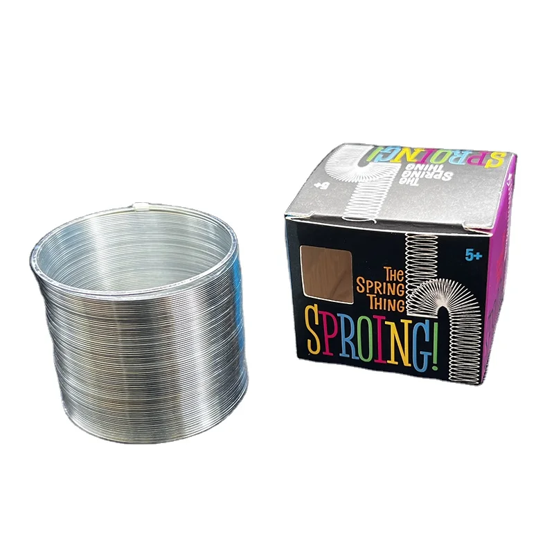 2024 Antistress Fidget Toy Metal Original Walking Spring Toy for Kids Classic Educational Game Party Holiday Favors and Gifts